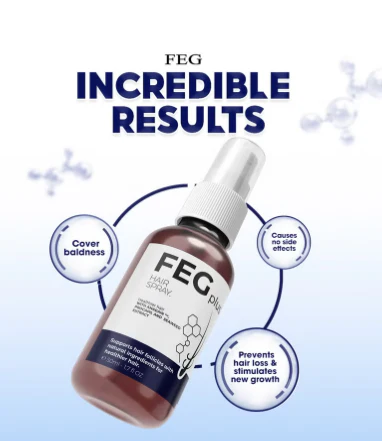 Feg plus hair beard growth serum spray