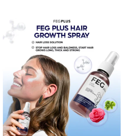 Feg plus hair beard growth serum spray